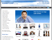 Tablet Screenshot of exhibitcorp.com